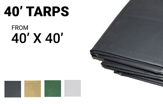 40 oz Black Vinyl Coated PVC Fabric by the Roll - Tarps Outlet