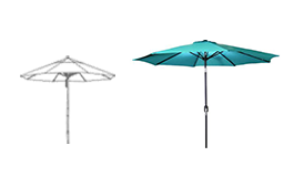 Half Steel Market Umbrella - 9'	