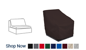 Sectional Armless Chair Cover 