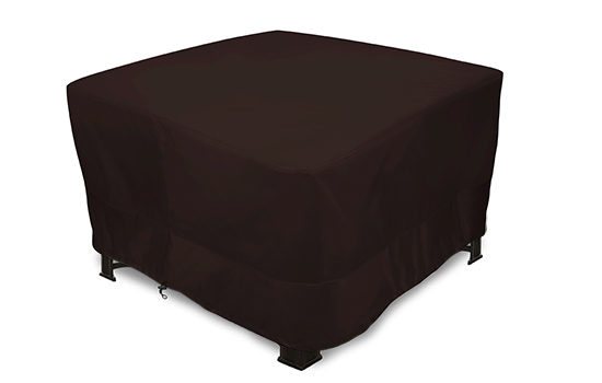 Waterproof 600D Heavy Duty Fabric with PVC Coating NEXCOVER Square Fire Pit Cover Brown. Fits Square Outdoor Fire Pit or Table 52 Lx 52 Wx 24 H Premium Patio Outdoor Cover