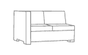 Left Arm Sectional Love Seat Covers